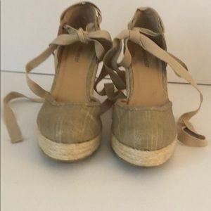 Nine West Ankle tie wedges